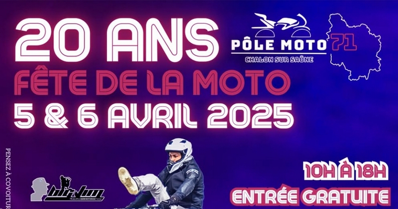 les 20 ans de la Fête de la moto - Pôle moto 71 à Chalon sur Saône